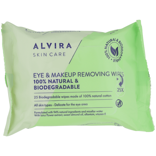 Lingettes nettoyantes pour le visage Alvira  