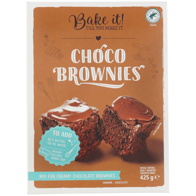Mix per brownie Bake it!