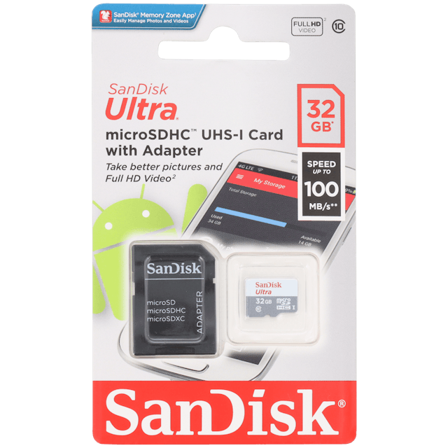 Carte Ultra Micro SDHC SanDisk 