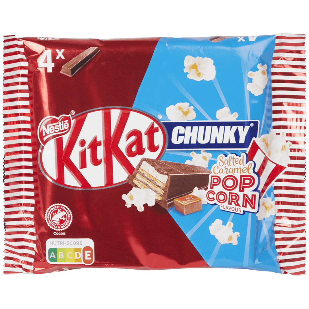 KitKat Chunky Popcorn se slaným karamelem