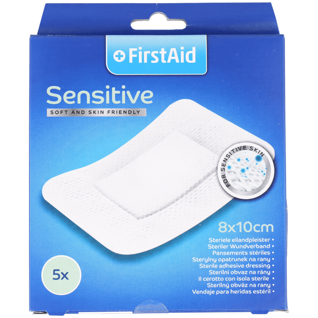 Duże plastry First Aid Sensitive