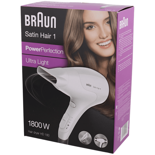 Braun föhn Satin Hair 1 PowerPerfection Ultra Light