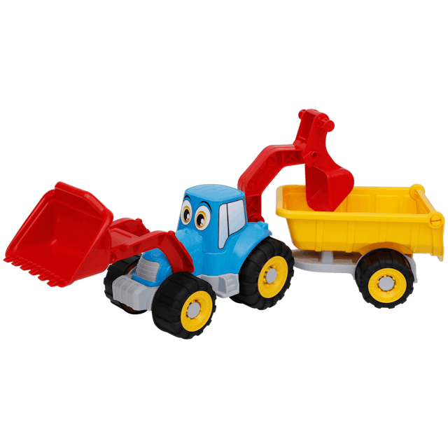 Tractor met kiepwagen  