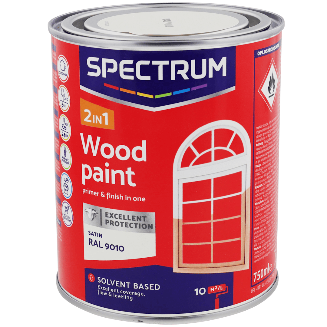 Saténový lak na dřevo 2 v 1 Spectrum 