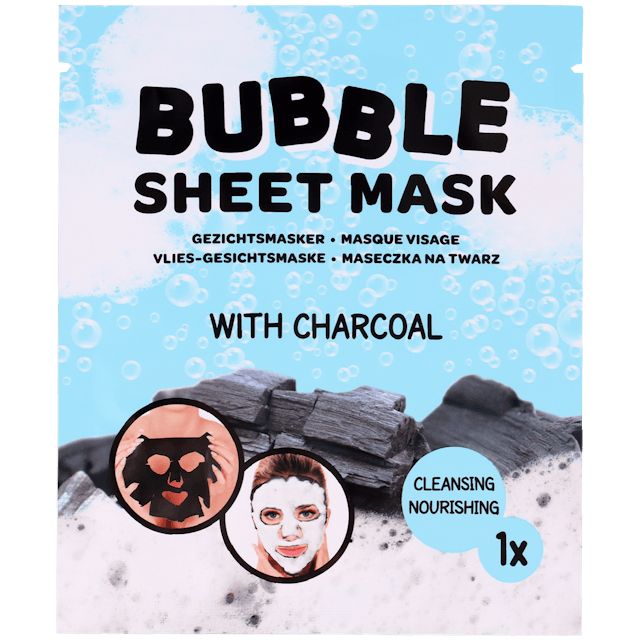 Masque à bulles au charbon de bois  