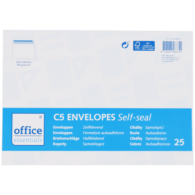 Office Essentials enveloppen C5/6