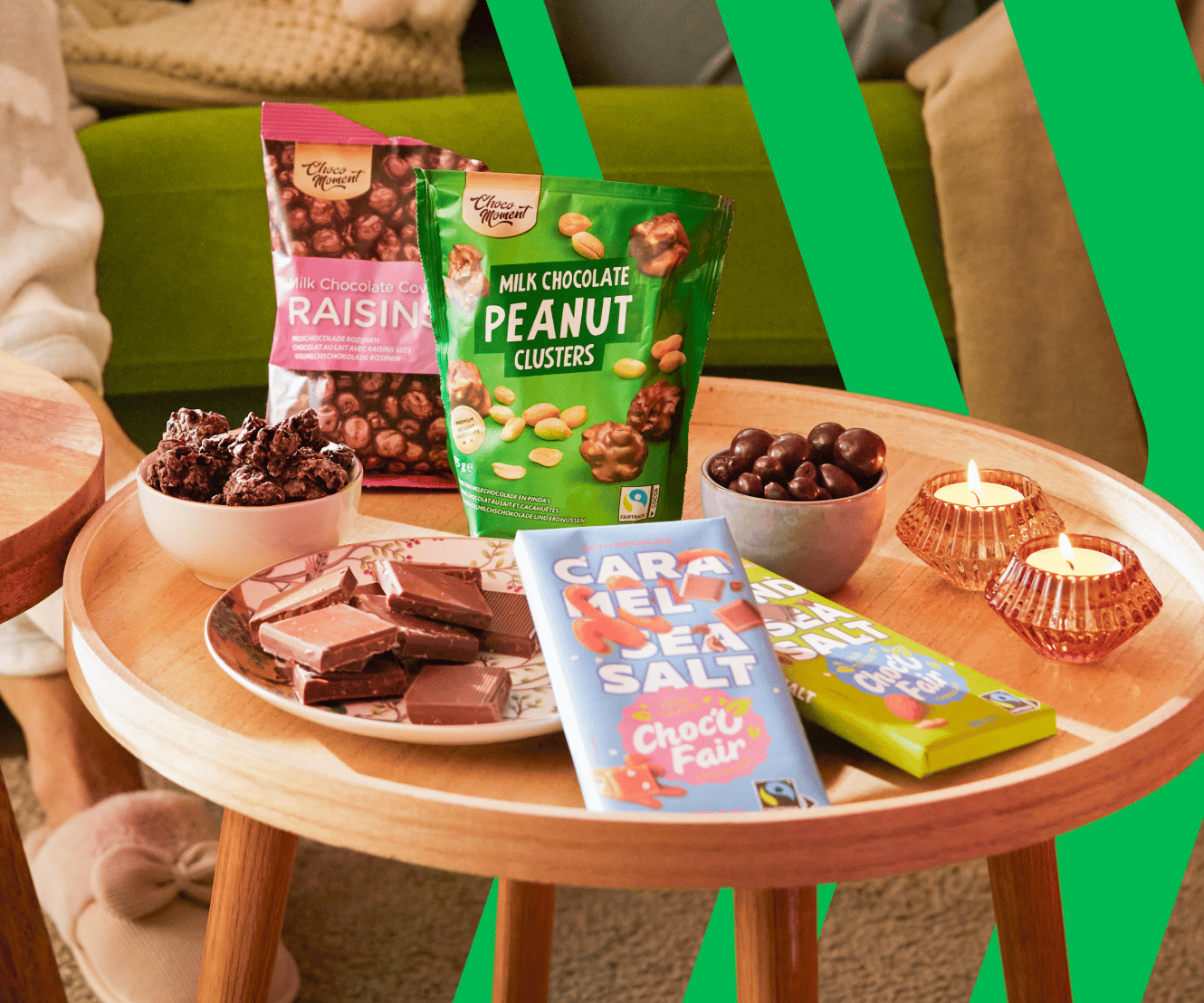 Al onze eigen merk chocolade is Fairtrade gecertificeerd.