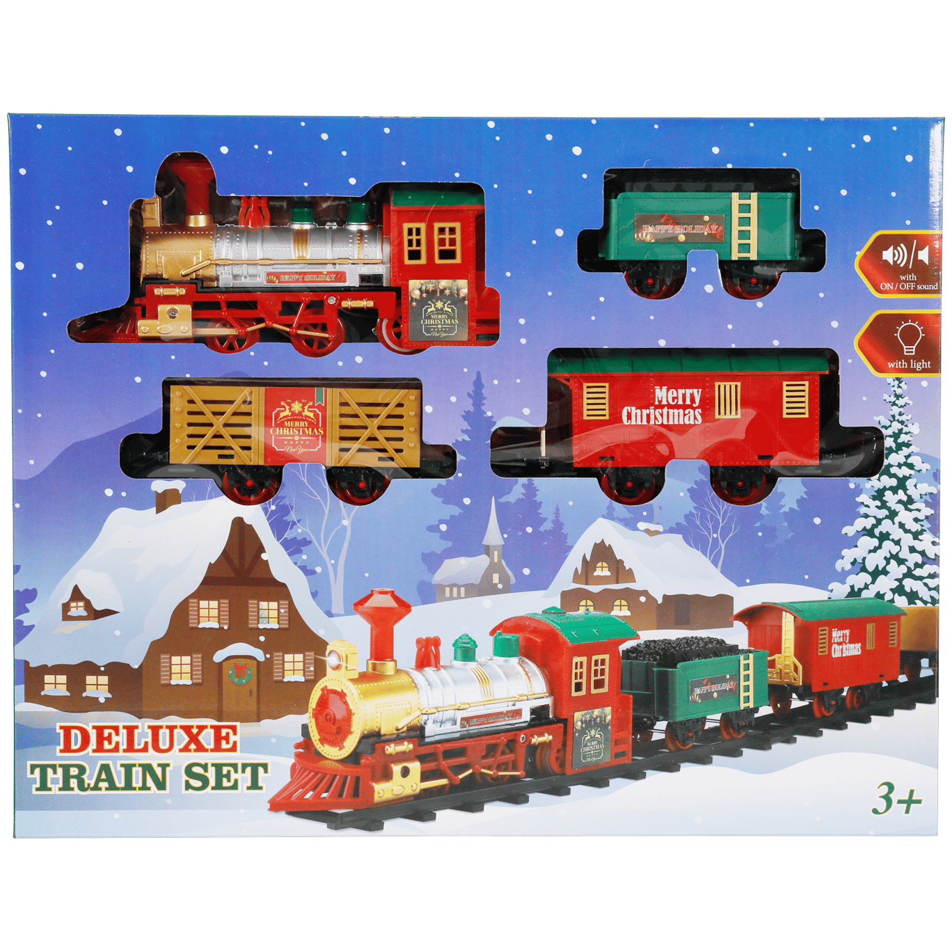 Train De Noel Avec Son Et Lumiere Action Com