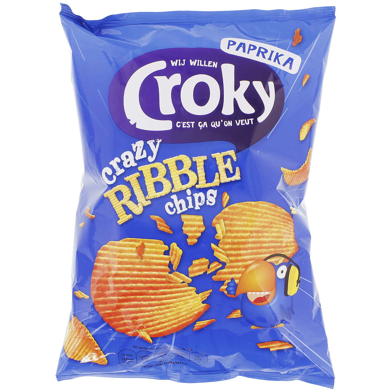 Croky ribbelchips Paprika