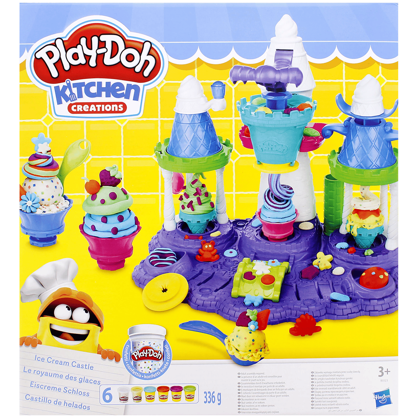 Château de crème glacée en pâte à modeler PlayDoh